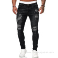 Fashion Men Rip Retro Stretch Jeans Pants Wholesale